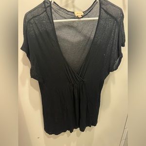 Ella moss black top blouse